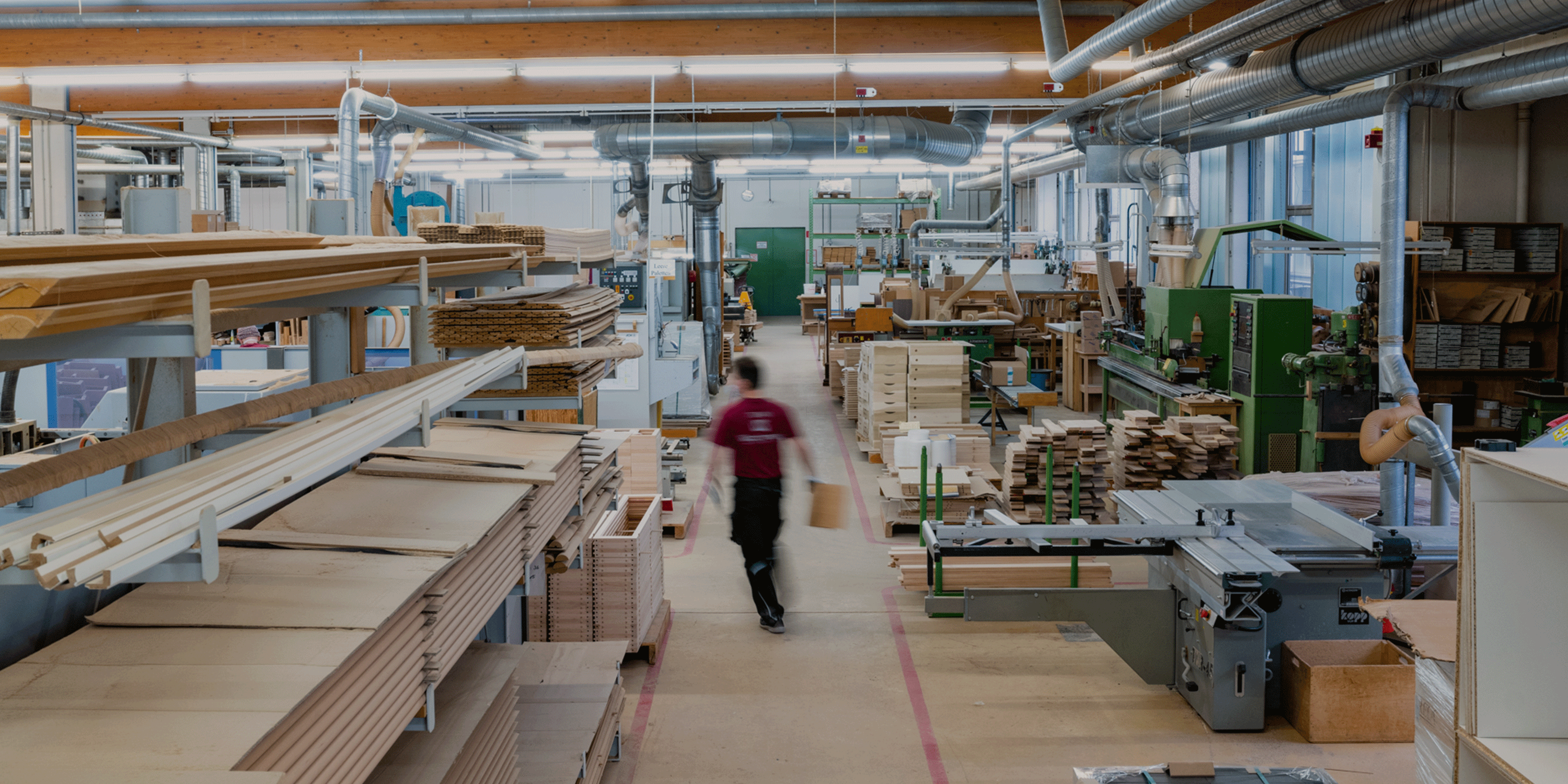 Möbelhersteller Blick in die Produktion